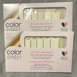 Sealed Color Street French Manicure Nail Strips in Cream